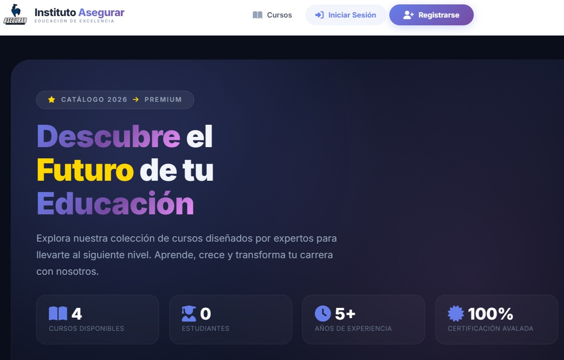 Plataforma E-Learning para Instituto de Capacitación Profesional